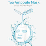 COSMETEA Korean Essence Face Masks - T1 Oolong Tea Hydrating Ampoule Full Facial Masks 10 Pack Treatments, Care Your Skin Anti-Aging, Anti-Wrinkle, Purifying, Deep Moisturizing with Hyaluronic Acid