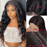 Body Wave Lace Front Wigs Human Hair Pre Plucked Middle T Part Lace Frontal Wigs human hair Brazilian Virgin Human Hair Lace Front Wigs for Black Women 18inch