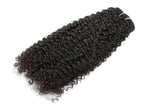 18" 7PCS 120g Afro Curly Hair Clip In Hair Extensions Human Hair Double Weft Brazilian Virgin Hair Full Head Clip In Remy Human Hair Extensions for Africa America Black Women