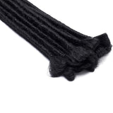 12” Dreadlock Extension For Hip-Hop Crochet Braiding Hair For Man Handmade Single End Synthetic Reggae Extension Twist Braiding Hairpiece Heat Resistant Box Braid (15strands/3packs,dark black)