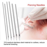 Body Piercing Kit, Tazay 32Pcs Piercing Tool (Belly Button, Ear, Eyebrow, Nipple, Lip, Nose) for Body Piercing Supplies