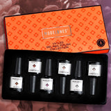 Gel Nail Polish Nude Red Pink Glitter Holiday Gel Polish 6 Colors 10 ML 0.34 OZ Soak Off Sweet Cute Color Nail Gel Polish with Beauty Gift Set Box for Nail Starters Home Use by Modelones