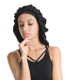 Large Satin Silk Bonnet Sleep Cap – Luxurious Fabric,Premium Elastic Band