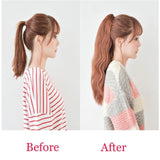 Claw Ponytail Hair Extension Clip in with Jaw/Claw Synthetic Straight Wave Black Brown (18-26")
