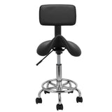 Gracelove Adjustable Swivel Saddle Salon Stool Massage Spa Seat Tattoo Facial Doctor Medical Chair Office Backrest