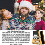 Beard Brush & Comb Set w/ Beard Scissors Grooming Kit, Beard Brush For Men