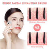 Facial Cleansing Brush, CrazyFire Sonic Waterproof Cleansing Brush(8 Adjustable Speeds) Effectively Cleans and Exfoliates, Soft Silicone Heated Massage Helps Open pores&Import Essence, Relieve Fatigue