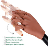 Cooserry Practice Hand for Acrylic Nails - Nail Training Practice Hand - Flexible False Fake Hand for Nails Practice Paint Display - Art Supplies Manicure Tool for Beginners Tech Home Salon