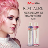Sulfate Free Shampoo and Conditioner Kit for Keratin and Color Treated Hair – Restore Damaged, Dry, Curly or Frizzy Hair - No Parabens or Sulfates – Daily Moisture Renewal (10 OZ)
