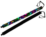 RAVEbandz!! Women's Adjustable Elastic Headbands (Lifestyle & Fitness) - For Fashion or Workouts - Non Slip Velvet Lined 1 Inch (Exclusive Paint Splatter)