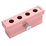 12.1 DIY Lipstick Mold Aluminum Alloy Rose Gold Dual Uses Lip Balm Maker Tool (Style : 4 Holes)