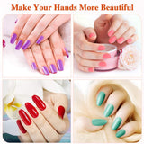 WELTEAYO Gel Nail Polish, Gel Nail Polish Set with Base Coat, Glossy & Matte Top Coat 23 Pcs Gifts Box kit, Soak Off UV/LED Gel Starter Kit, Glitter Nail Art Starter Kit Beauty Gifts Set