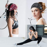 Headband with Buttons for måsk, Button Headbands for Nurse Doctor Girls Yoga Running Sports Elastic Headbands with Button,Fashion Soft Non Slip Button Hair Band for Women (ROSE BLK WHT-3PCS)