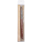 PANA 100% Pure Kolinsky Hair Bristles Acrylic Nail Brush Oval Crimped Shaped Mahogany Wood Handle Professional Salon Quality (Size 10, Mahogany)