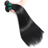 Misoun Hair Malaysian Virgin Hair Straight Hair One Bundle 10inch 100% Unprocessed Virgin Human Hair Extension Weave Weft Natural Color (100+/-5g)/bundle Can be Dyed and Bleached