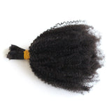 ZigZag Hair Afro Kinky Curly Hair Bulk No Attachment Brazilian Virgin Human Braiding Hair Bulk 4B 4C Virgin Hair Bulk For Braiding 1 Bundle 100% Unprocessed Virgin Human Hair Bulk (22inch, 4B 4C)
