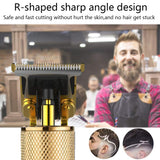 Professional Cordless Hair Trimmer,Hair Clippers For Men Clippers Barber Accessories, Noise Reduction Beard Trimmer Rechargeable Cordless Close Cutting T-Blade Trimmer (Golden)