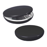WHAT ON EARTH Lighted Magnifying Travel Mirror, 1X & 5X Magnification 5 Inch Folding Makeup Mirror, Bright LED Lights, Black