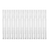 10pcs 5ml Empty Transparent Twist Pen, Cosmetic Container Tube Lip Gloss Nail Oil Eyelash Growth Liquid Brush Applicators for Women Makeup Convenient Use