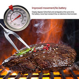 KT THERMO Deep Fry Thermometer With Instant Read,Dial Thermometer,12" Stainless