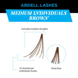 Ardell Individuals False Eye Lashes Medium Brown 4 Pack