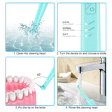 Plaque Remover for Teeth Cleaning Kit, EKUPUZ【3rd Generation】Ultrasonic Tooth Cleaner with LED Light, High Efficiency Electric Dental Calculus Remover Tooth Tartar Remover (2 Clean Heads+Carry Case)