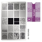 "TEXTURES" MOYRA STAMPING PLATE STAMPING PLATE