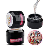 Minejin Nail Art  Rhinestone  Builder Glue Soak Off UV Gelfor Gem Stones Jewelry Diamond Beads 8ml With Sequins And Pen Tool