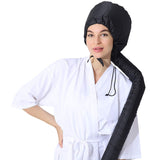 (3 in 1) 24 pcs 9.45" Flexi Twist Foam Hair Curler Rollers Curling Rods + Hair Dryer Bonnet Attachment Hood Conditione Cap + 4 Hair Dressing Clips