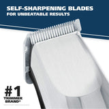 WAHL Groomsman Corded or Cordless Beard Trimmer for Men - Rechargeable Grooming Kit for Facial Hair - Hair Clipper, Shaver & Groomer - Model 9918-6171, Silver