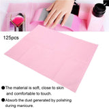 125pcs Nail Art Paper, Waterproof Nail Art Table Mat Salon Practice Manicure Pad Tool for Manicure, Tattoo, Ink Dye Practice
