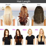 16-22inch Hidden Wire Hair Extensions Highlighted Human Hair Crown in Hairpiece Secret Translucent Fish Line No Clip Miracle Headband - 22" Light Ash Blonde&Bleach Blonde 18&613#