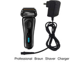 Braun Shaver Charger 12V Power Cord for Braun Series 7 9 3 5 1 Electric Razor Shaver Replacement Power Adapter for 720 760cc 790cc 720s-4 7865cc 9090cc 9093 9095cc 3350cc-4 390cc 3040s 340s 370