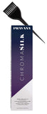 Pravana Chromasilk Permanent Creme Hair Color with Silk & Keratin Proteins, 3 oz / 90 ml (w/ Sleek Brush) Chroma Silk Cream Haircolor Dye (9.11 Very Light Intense Ash Blonde)