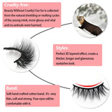 BEEOS Luxury False Eyelashes 3D Siberian Mink Lashes, 16-25 mm 6 Styles Multipack 100% Real Mink Fur Handmade High Volume Fluffy Eye Lash 6 Pairs/Queen