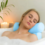 Mesh Spa Bath Pillow for Bathtub, Luxury Bath Pillows for Tub Head Neck Shoulder Support Bath Accessories with 6 Powerful Suction Cups