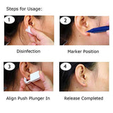Trrut 6 PCS Disposable Ear Piercing Kit,Home Safety Ears Piercing Gun Kit Tool with Earrings-Gold Peas,Black,Red
