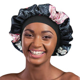 Premium Satin Bonnet Women Headwear Night Sleeping Cap Long Hair Styling Hat