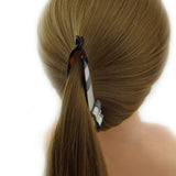 Meilliwish Noble Wedding Beautiful Banana Hair Clip for Women (H78)(Black)