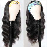 Brazilian virgin hair Headband Wig For Women Machine Made Wigs Brazilian Headband Human Hair Wigs virgin Hair (14 Inch, Headband Wig)