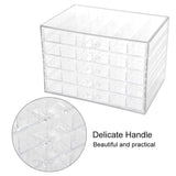 Maxmartt 120 Grids Nail Decoration Sequence Organize Box Transparent Empty Nail Art Storage Box