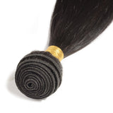 100% Unprocessed Virgin Brazilian Hair Extensions 10-24inch Weave Weft Thick Straight Human Natural Hair,#1B Natural Black 18" / 18 inch  100g