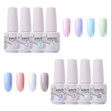 Clou Beaute 8ml Gel Nail Polish Set Soak Off UV LED Nail Gel Polish Art Varnish Gift Box Set Pack of 8 Colors Set816
