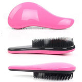 Smooth Thru Detangling Hair Brush by Grace Professional Hair, for tangle free hair in a painless way! Use on wet or dry hair! (Pink)