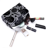 Horror Tattoo Makeup Bag, Toiletry/Travel Bag for Brushes Jewelry Accessories Collection, Single Layer Storage Bag for Women
