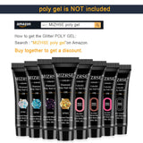 Poly Nail Gel Tools Quick Building Poly Builder UV Gel Tools Kit Finger Extension Tips Mold, DIY Poly Quick Gel Starter Set