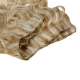 Runature Body Wave Weave Bundle 16 Inch Color 12P60 Light Golden Brown Mix Platinum Blonde Double Weft Hair Human Extensions 100g Sew in Extensions