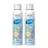 Secret Invisible Spray Antiperspirant and Deodorant, Cool Waterlily, 3.8 oz (Pack of 2)