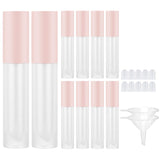 10Packs 6ml Empty Lip Gloss Tubes ULG Plastic Lip Gloss Balm Containers Refillable Cosmetic Empty Tubes for DIY Lip Gloss Balm Cosmetic Travel Toiletries,Pink