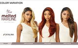Premium Swiss Lace Front Wig Melted Hairline CATALINA Ear-to-Ear Soft Lace Pre-attached Elastic band (DR2/CINSP)